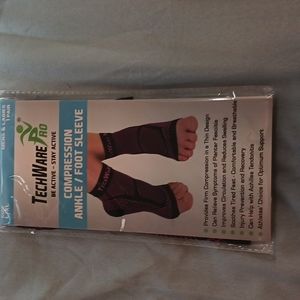 Compression ankle foot sleeve